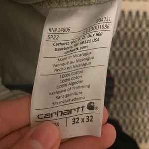 White-ish Carhartt workwear’s